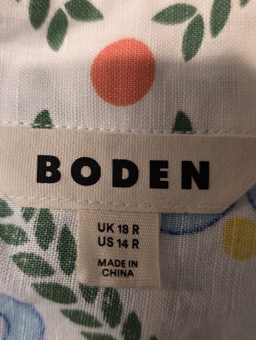 Boden Clara Linen Maxi Dress Size 14 - Picture 9 of 11